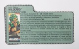 Vintage Wildcard GI Joe FileCard