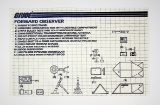 GI Joe Vintage Forward Observer Original Hasbro Vehicle Blueprints / Instructions Hasbro