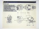 GI Joe Vintage LCV Recon Sled Original Hasbro Vehicle Blueprints / Instructions Hasbro