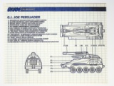 GI Joe Vintage Persuader Original Hasbro Vehicle Blueprints / Instructions Hasbro