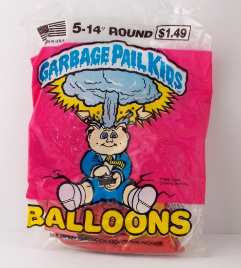 Vintage '80s Garbage Pail Kids Novelty Balloons GPK