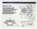 GI Joe Vintage Cobra Jet Pack Original Hasbro Vehicle Blueprints / Instructions Hasbro