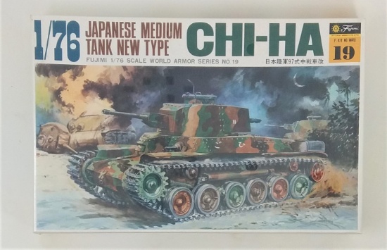 Fujimi -  1/76 Scale Japanese Chi-Ha Medium Tank New Type Military Vehicle Model