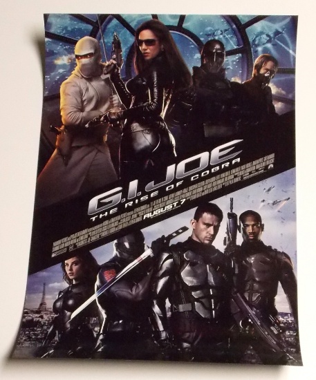 G.I. Joe "Rise of Cobra" 16" X 24" Double Sided Movie Poster