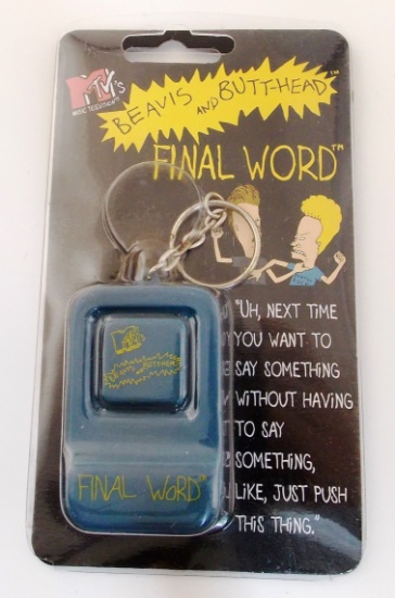 Final Word Beavis and Butthead "Talking" Electronic Keychain