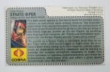 Vintage Strato Viper GI Joe FileCard