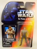 Star Wars Luke Skywalker in Dagobah Fatigues Power of the Force Orange Carded Figure