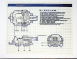 GI Joe Vintage GI Joe SLAM Original Hasbro Vehicle Blueprints / Instructions Hasbro
