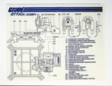 GI Joe Vintage JUMP Jet Pack Original Hasbro Vehicle Blueprints / Instructions Hasbro