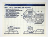 GI Joe Vintage LAW Laser Artillery Weapon Original Hasbro Vehicle Blueprints / Instructions Hasbro
