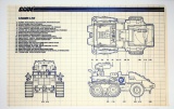 GI Joe Vintage Snow Cat Original Hasbro Vehicle Blueprints / Instructions Hasbro