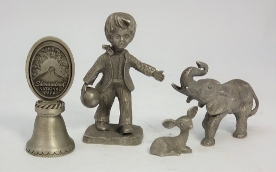 Lot of Assorted Pewter Collectibles