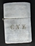 Vintage 1950s Engraved Zippo Lighter Pat. 2517191