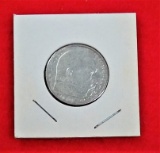 1937 Germany WWII Nazi 2 ReichsMark Paul von Hindenburg Silver Coin