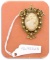 Florenza Brooch with Shell Cameo