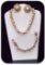 Barclay Necklace, Bracelet, & Earring set w/ Faux Pearl