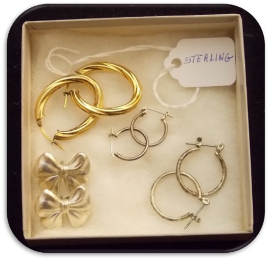 Vintage Sterling Silver Earring lot