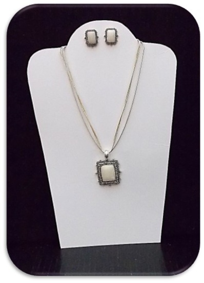 Necklace & Earring set w/ Harmony Jasper Stone