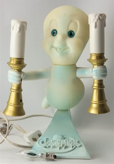 1996 Casper the Friendly Ghost Candle Candelabra Lamp