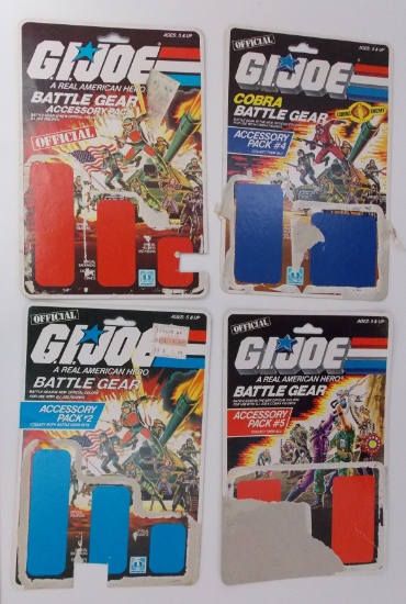 Lot of Vintage Partial GI Joe Card Backs