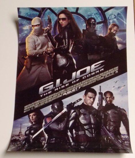 G.I. Joe "Rise of Cobra" 16" X 24" Double Sided Movie Poster