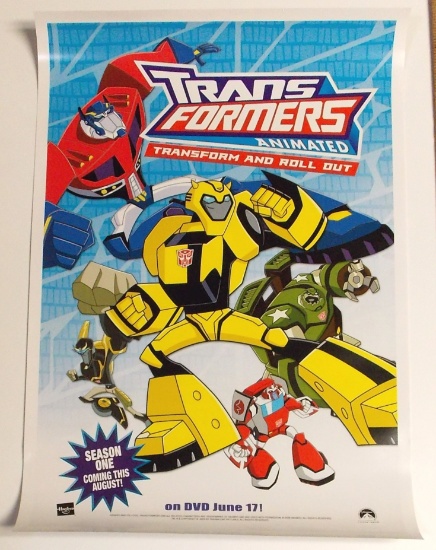 Transformers Animated "Transform and Roll Out" 2008 Botcon Convention Promo Poster