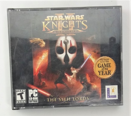 Star Wars Knights of the Old Republic II The Sith Lords 4 CD PC Game in Case