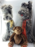 Vintage Large Stuffed Dog Collectible & BearToy Lot