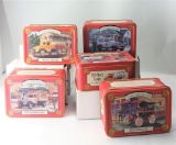 Lot of 5 Texaco Collectors Club Collectible Tin Displays