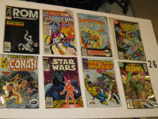 (8) Action/Superhero Comic Books