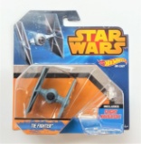 TIE Fighter Hot Wheels Star Wars Starships Die Cast Collectible Figure w/Stand