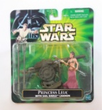 Princess Leia w/ Sail Barge Cannon Power of the Jedi Star Wars Action Figure