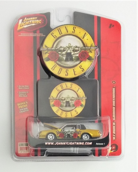 Johnny Lightning Rock Art Guns 'N' Roses Buick Grand National Diecast Car