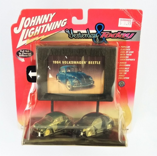 Johnny Lightning Yesterday And Today Volkswagen Beetle Diecast Car Set
