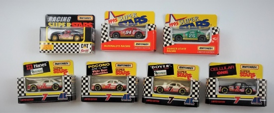 Matchbox Super Stars Series Boxed NASCAR Diecast Car Grouping