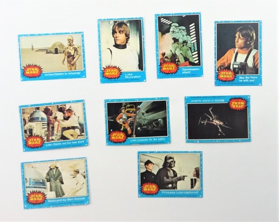 1977 Star Wars Topps Trading Cards Grouping