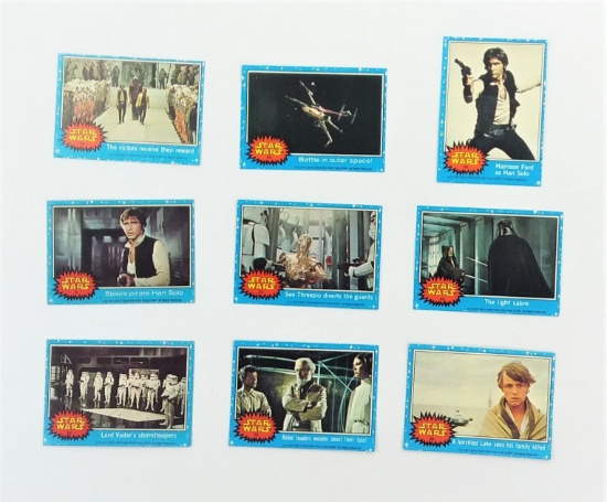 1977 Star Wars Topps Trading Cards Grouping