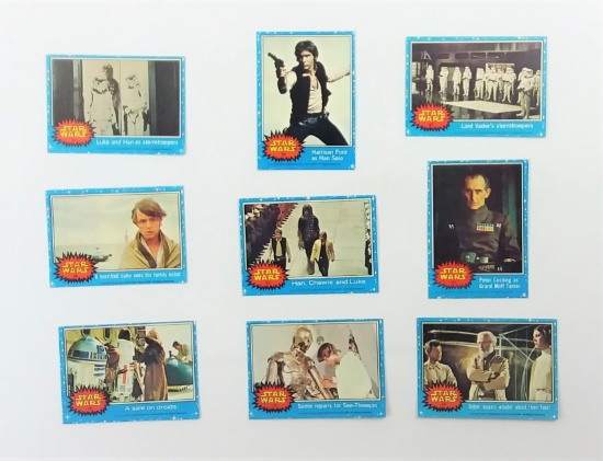 1977 Star Wars Topps Trading Cards Grouping