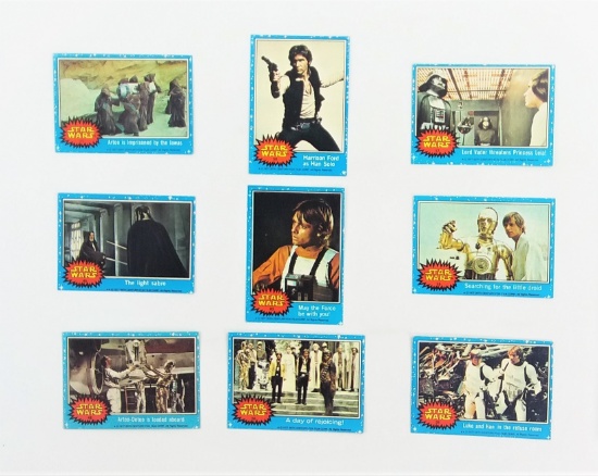 1977 Star Wars Topps Trading Cards Grouping