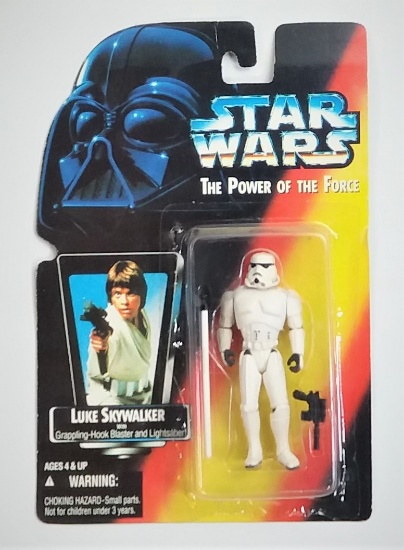 Stormtrooper Bootleg Star Wars Action Figure on Farmboy Luke POTF Card