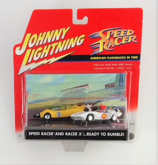 Johnny Lightning Speed Racer & Racer X . . . Ready to Rumble Diecast Car Set