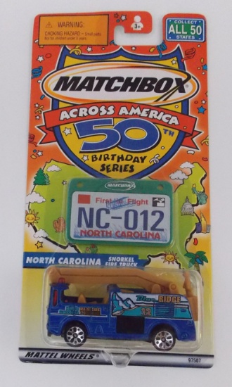 Matchbox Across America North Carolina 50th Anniversary Die Cast Vehicle