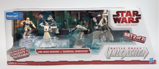 Obi Wan Kenobi Vs General Grievous Star Wars Battle Packs Force Unleashed 6 Figure Set