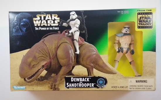 Dewback & Sandtrooper The Power of the Force Star Wars Figure & Rider