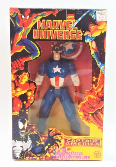 Captain America Toy Biz Inch Boxed Poseable Action Figure