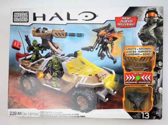 Mega Bloks 97134 Halo UNSC Night Ops Gausshog 239 Piece Building Block Set