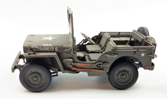 Willy's Jeep 1/18 Scale Military Green - Model US Army 20491132 S