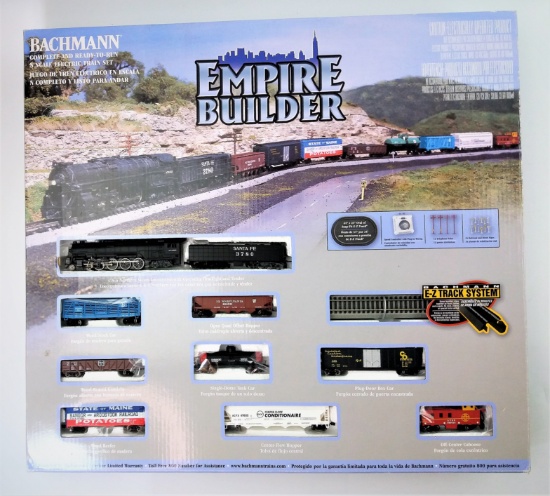 Bachmann N Scale Empire Builder Train Set #24009