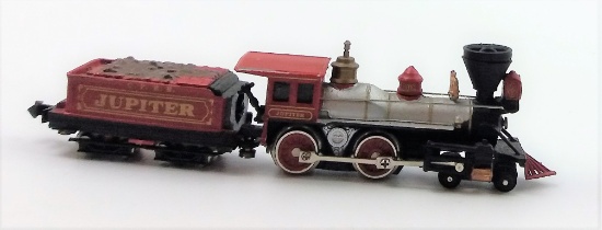 Jupiter N Scale Steam Engine Locomotive & Tender
