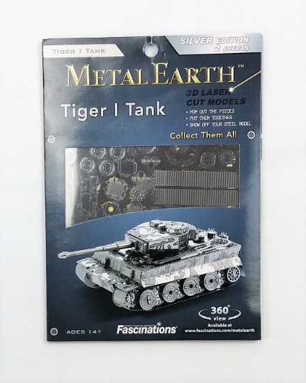 Fascinations Metal Earth Tiger 1 Tank 3D Metal Model Kit MMS203